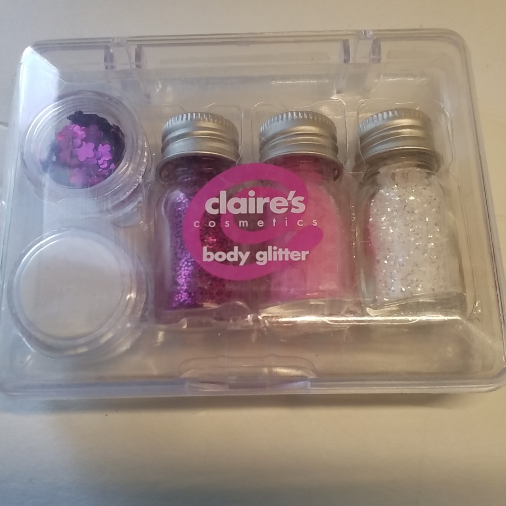 3/$25 CLAIRE'S NEW NWT BODY GLITTER PINK